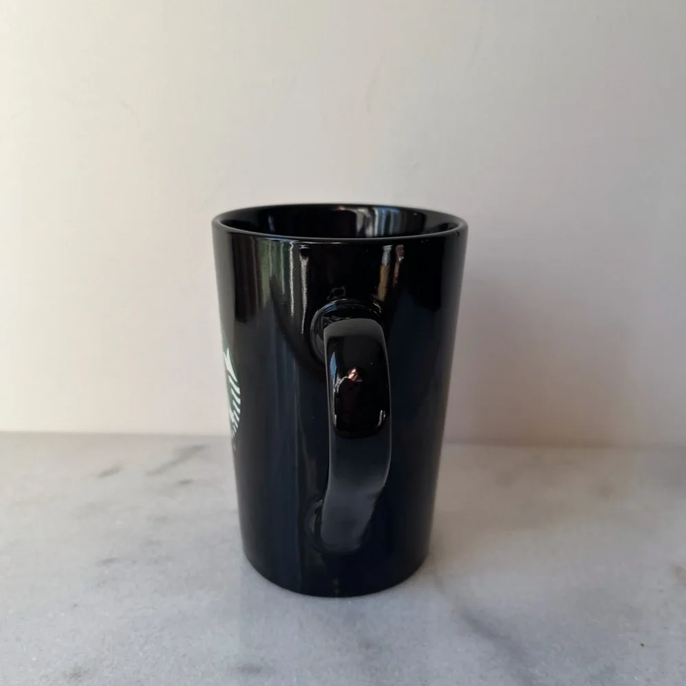 Black Starbucks mug